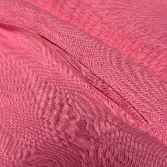 Sunshine Tienda Flamingo Sofia 100% Linen Pink Maxi Dress size L - Picture 9 of 10